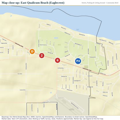Map close-up: East