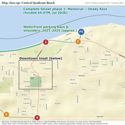 Map close-up: Central